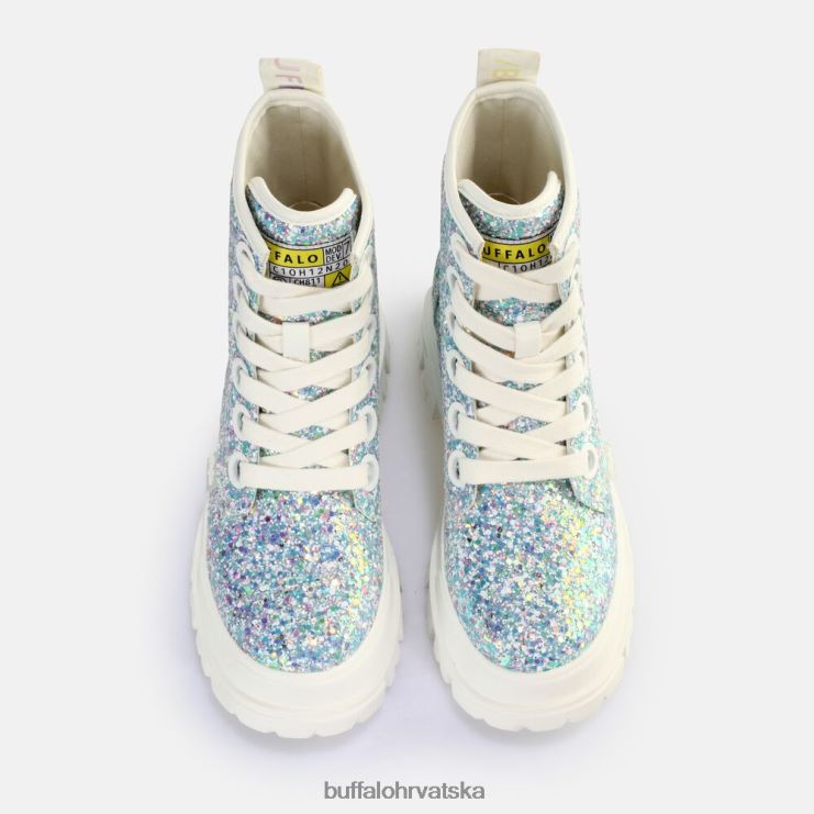 srebrna/krem Buffalo aspha lace up hi gležnjača vegan |čizme TDD6T372